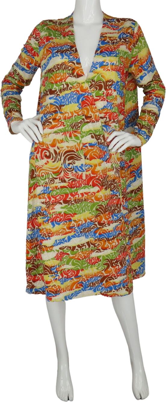 LuLaRoe Rainbow Sarah 70s Style Knit Duster Robe Coat Jacket